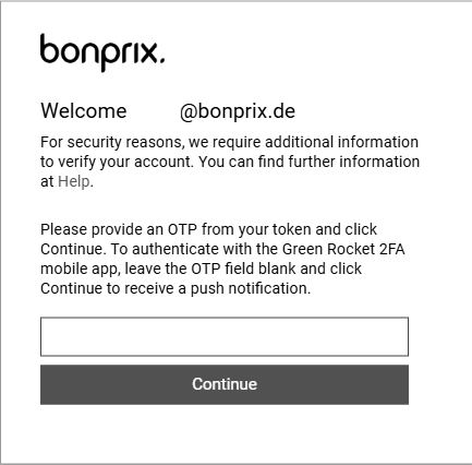 Logon picture GreenRADIUS 2
